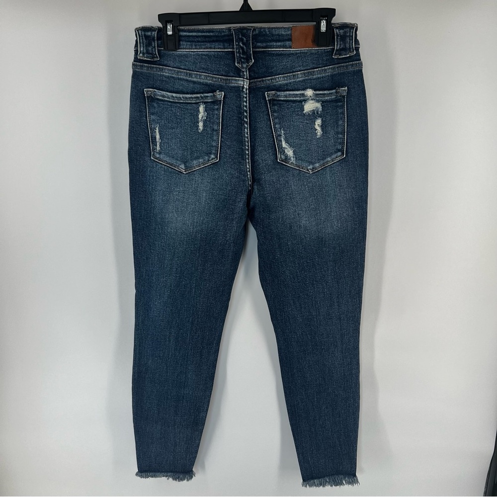 bohme Indigo Distressed High-Rise Stretch Skinny Jeans - Size 29 - EUC - Picture 4 of 11